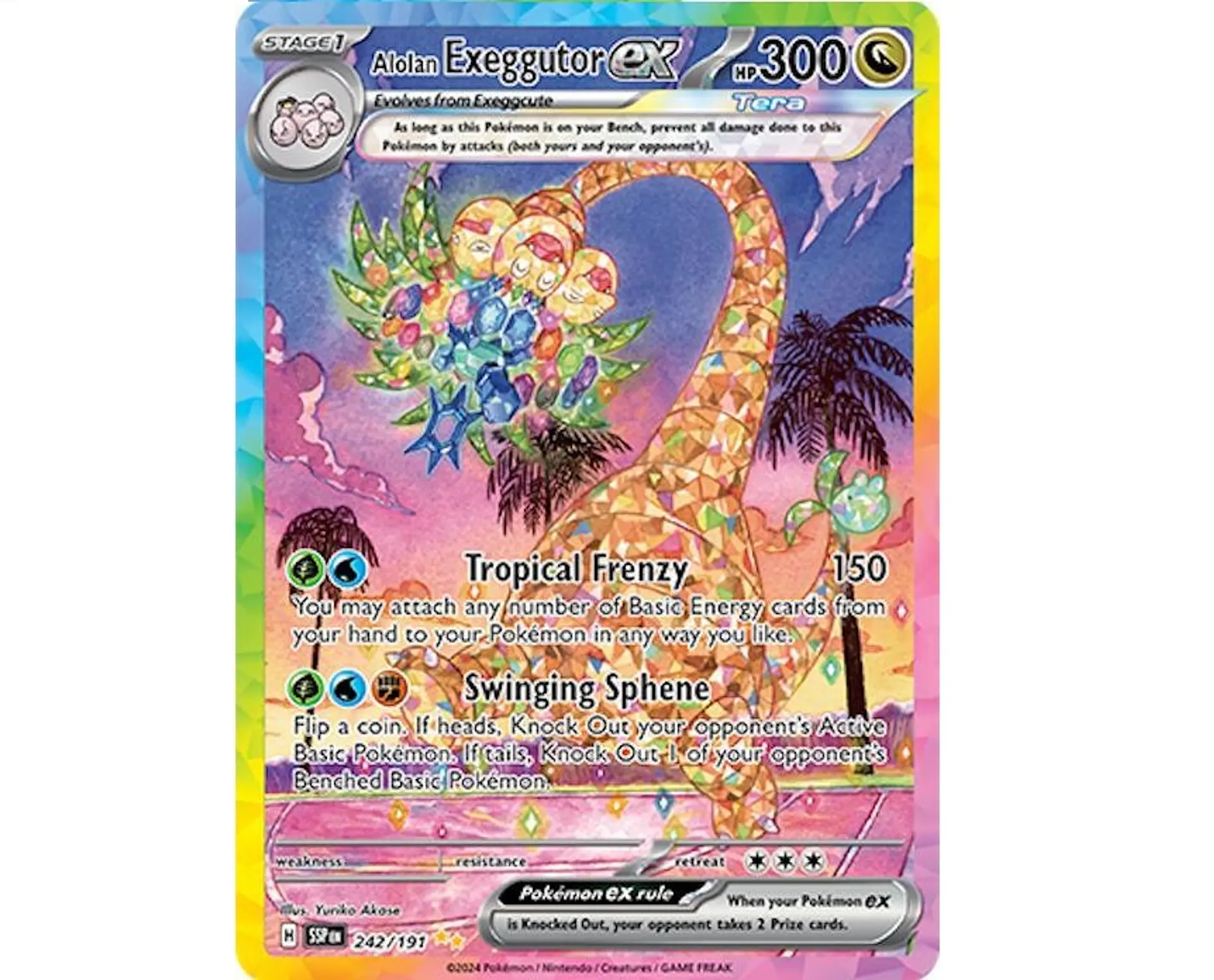 Alolan Exeggutor ex #242 Ingles 1