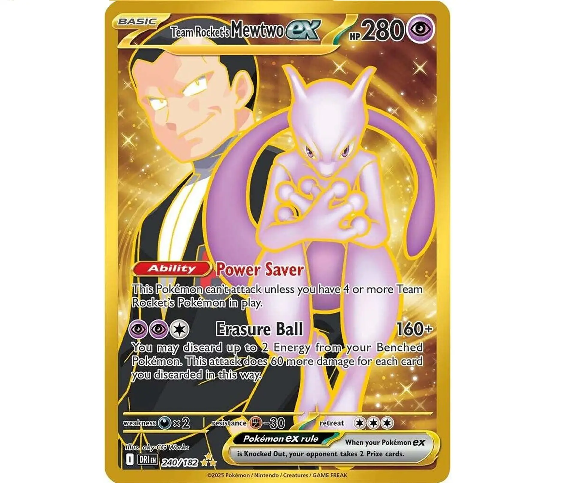Team Rocket's Mewtwo ex #240 Español 1