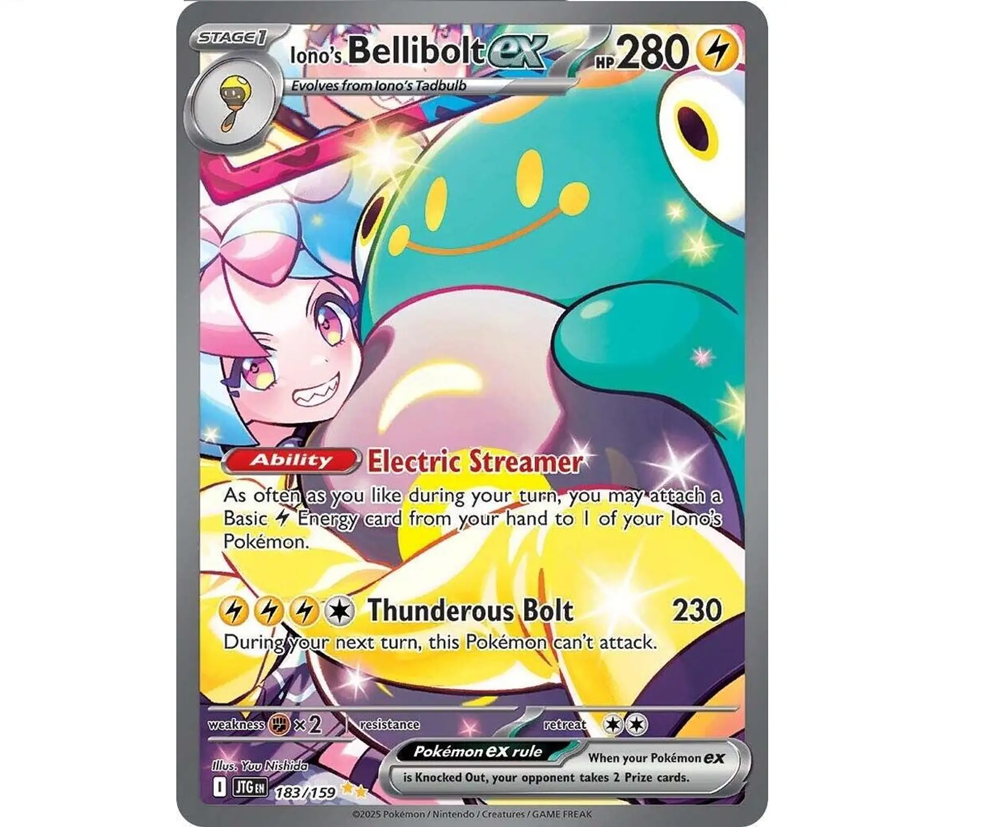 Iono's Bellibolt ex #183 Ingles 1