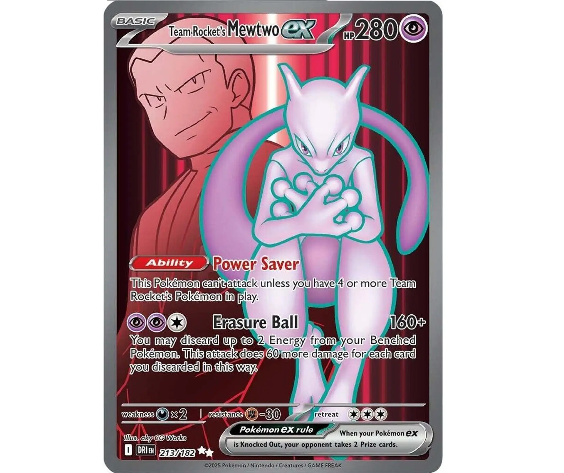 Team Rocket's Mewtwo ex #213 Ingles 1