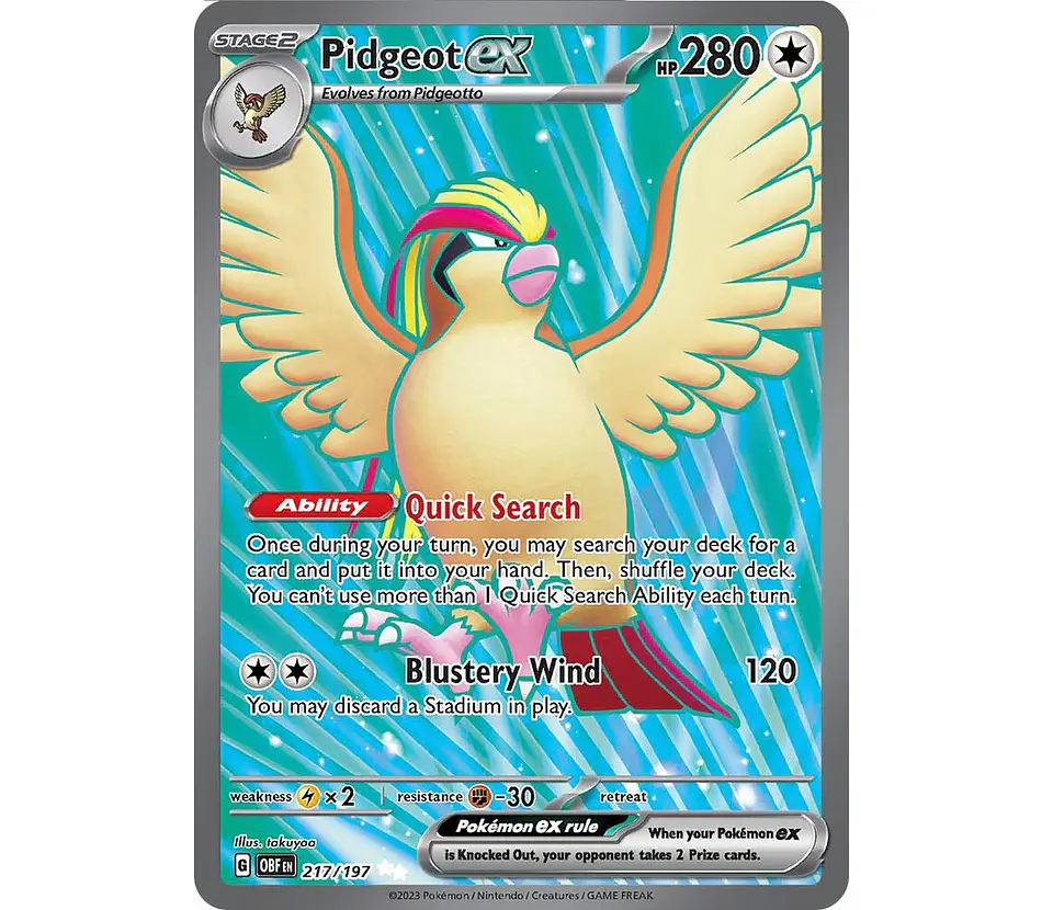 Pidgeot ex #217 Español 1