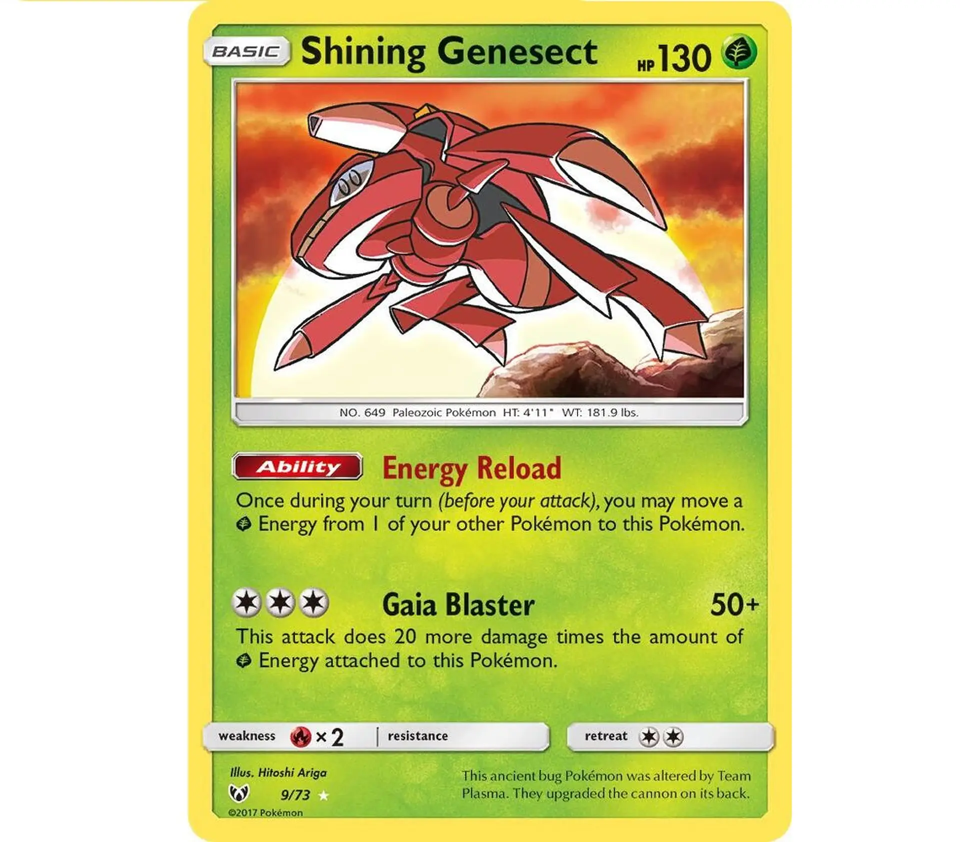 Shining Genesect #9 Ingles 1