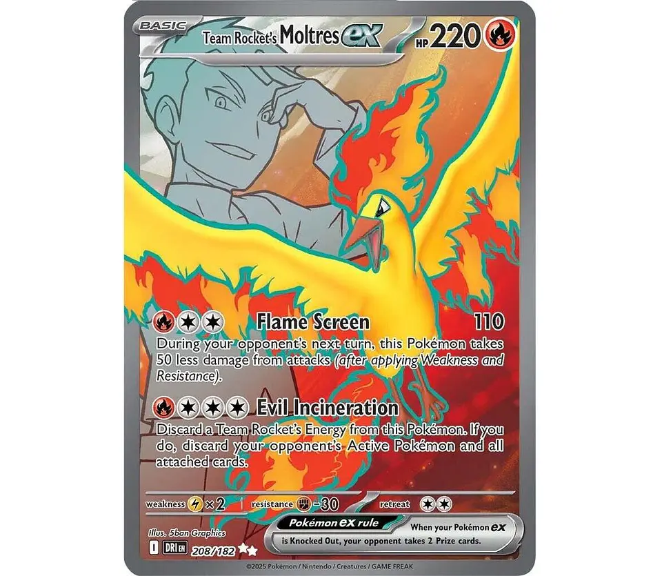 Team Rocket's Moltres ex #208 Español 1