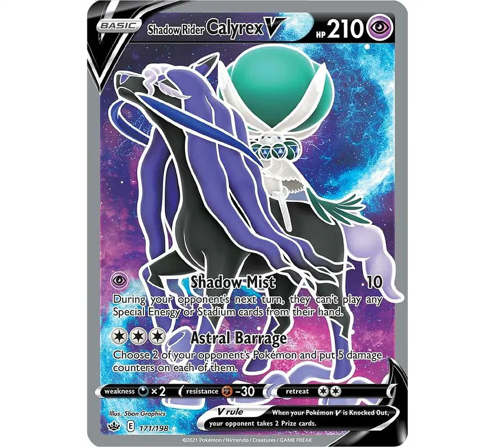 Shadow Rider Calyrex V #171 Ingles 1
