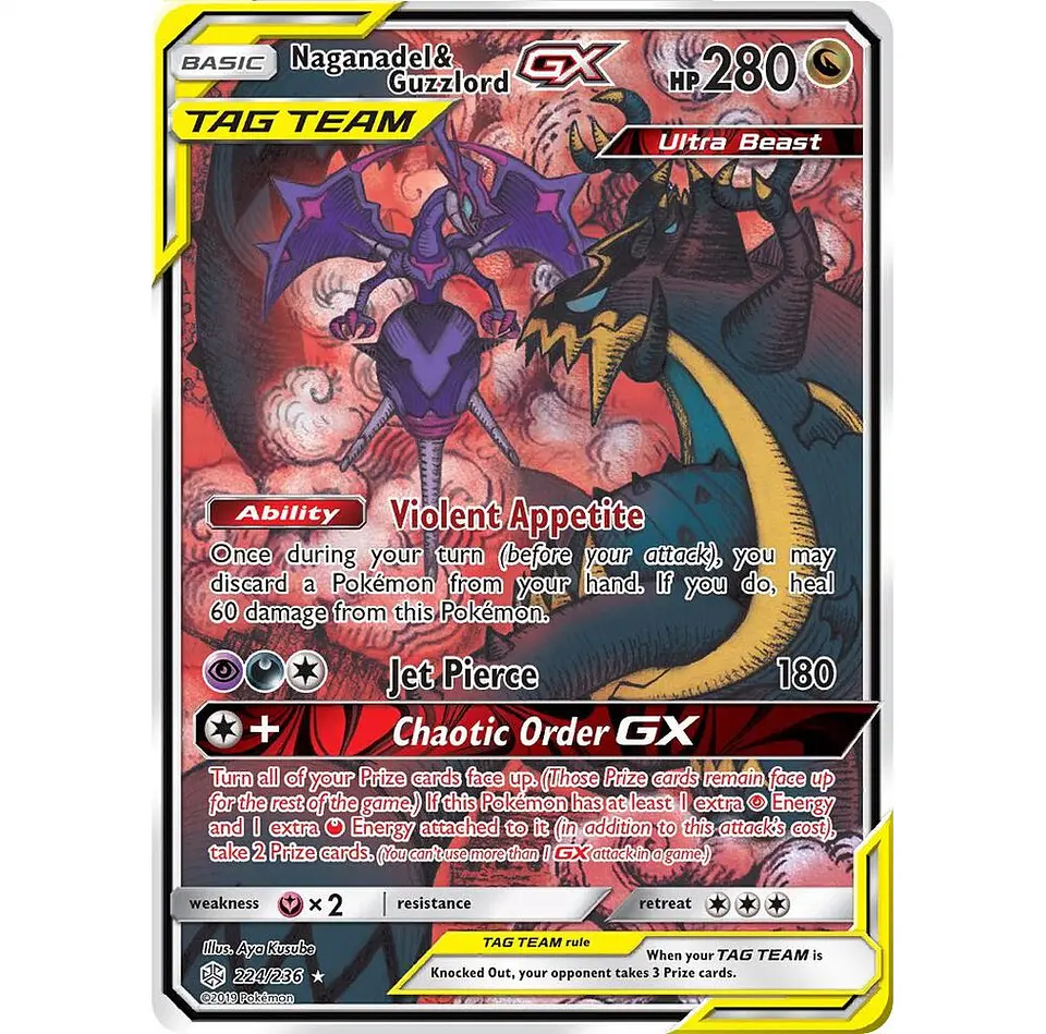Naganadel & Guzzlord GX #224 Español 1