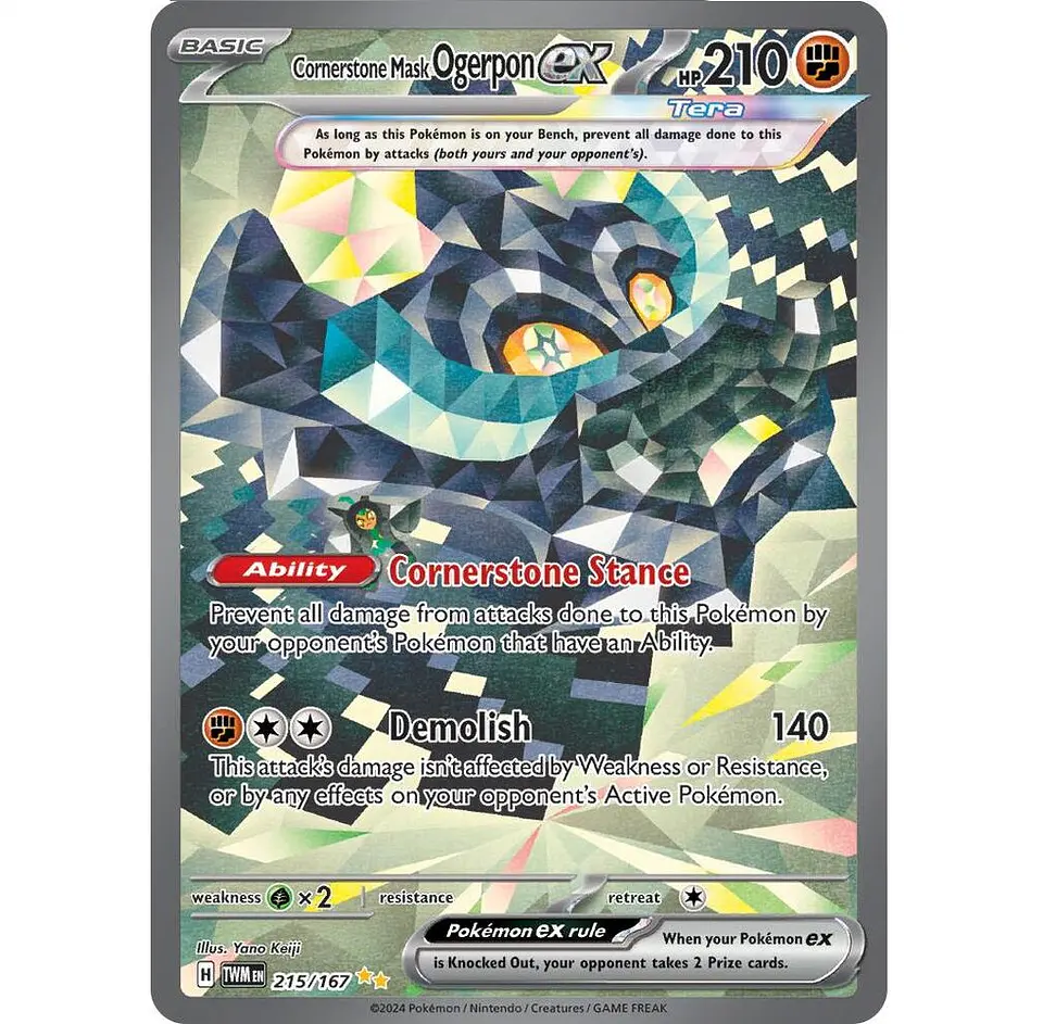 Cornerstone Mask Ogerpon ex #215 Ingles 1