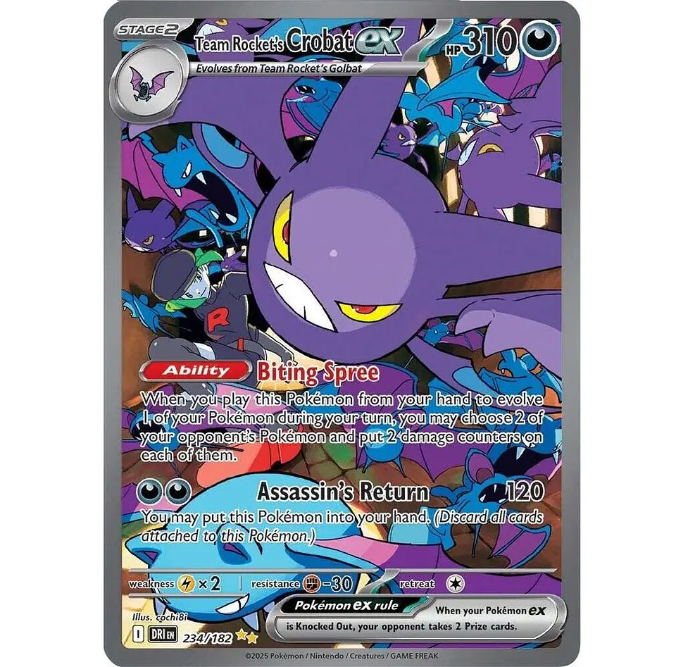 Team Rocket's Crobat ex #234 Ingles 1