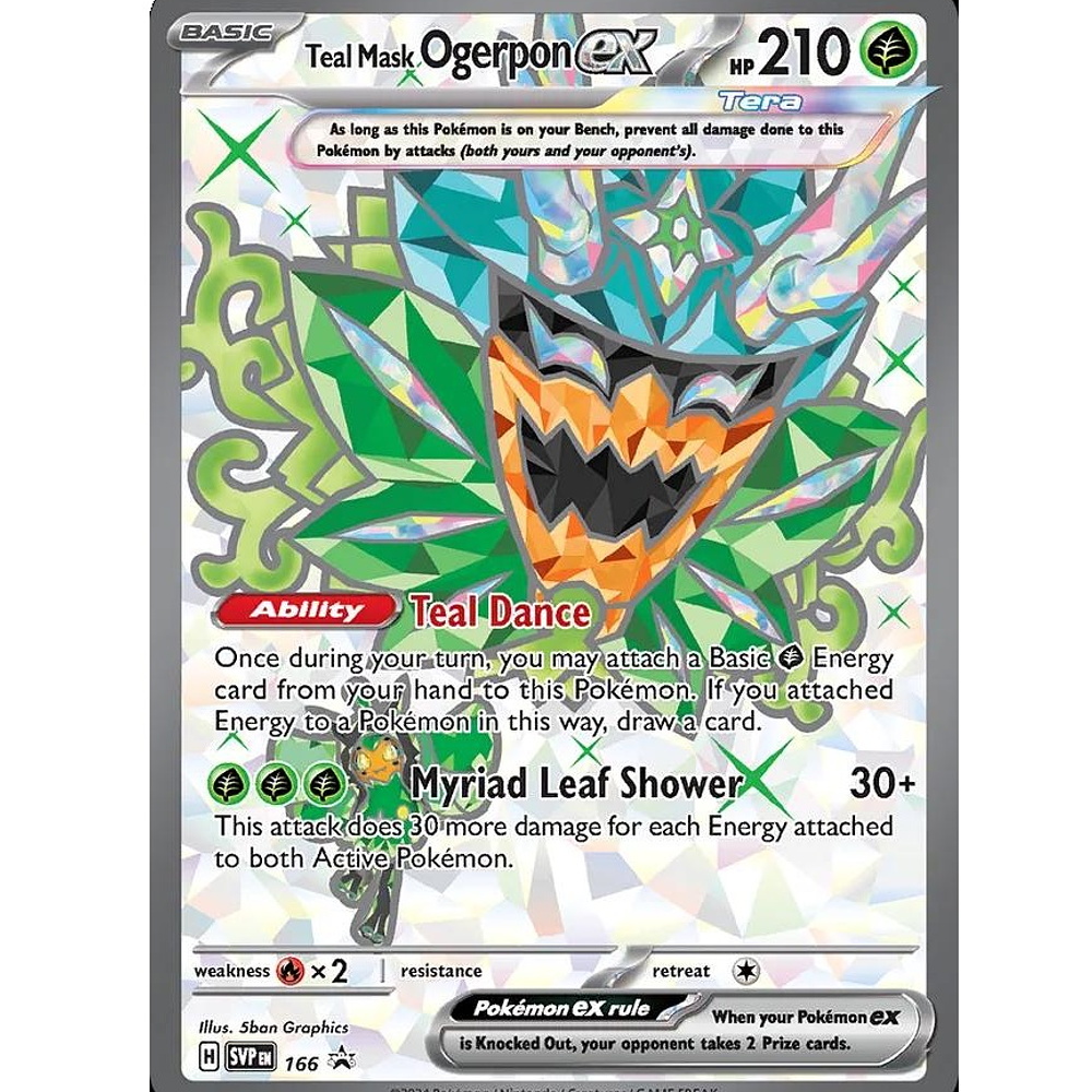 Teal Mask Ogerpon Ex #166 Español