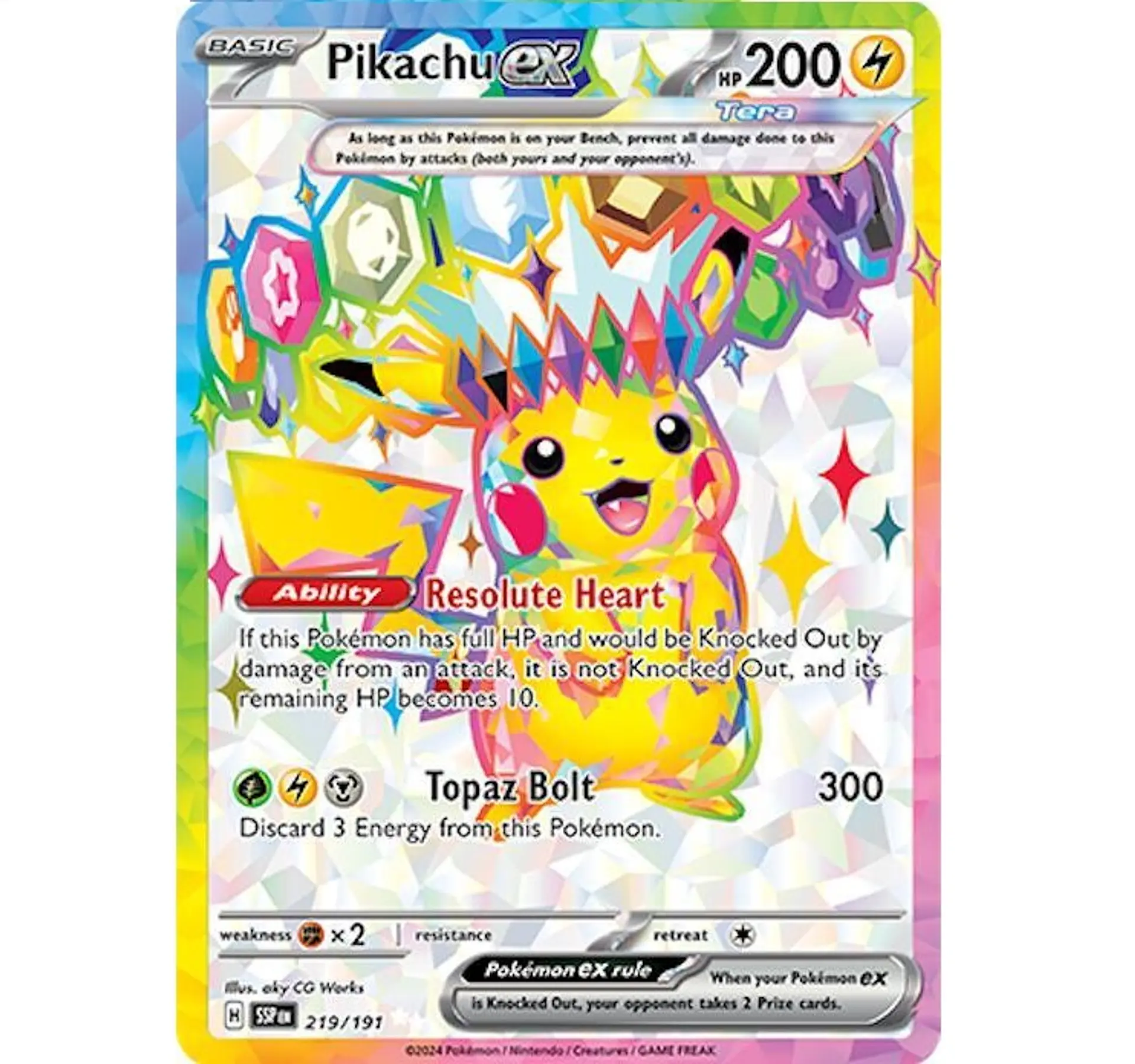 Pikachu ex #219 Español 1