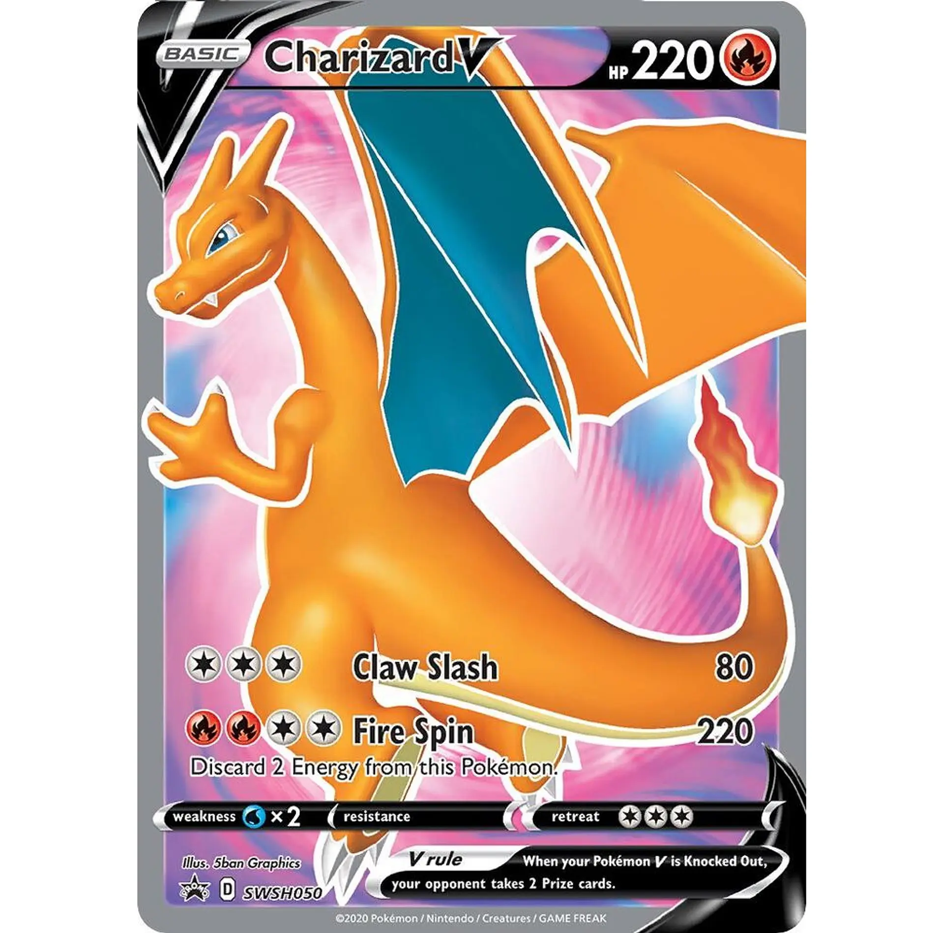 Charizard V #SWSH050 Ingles 1