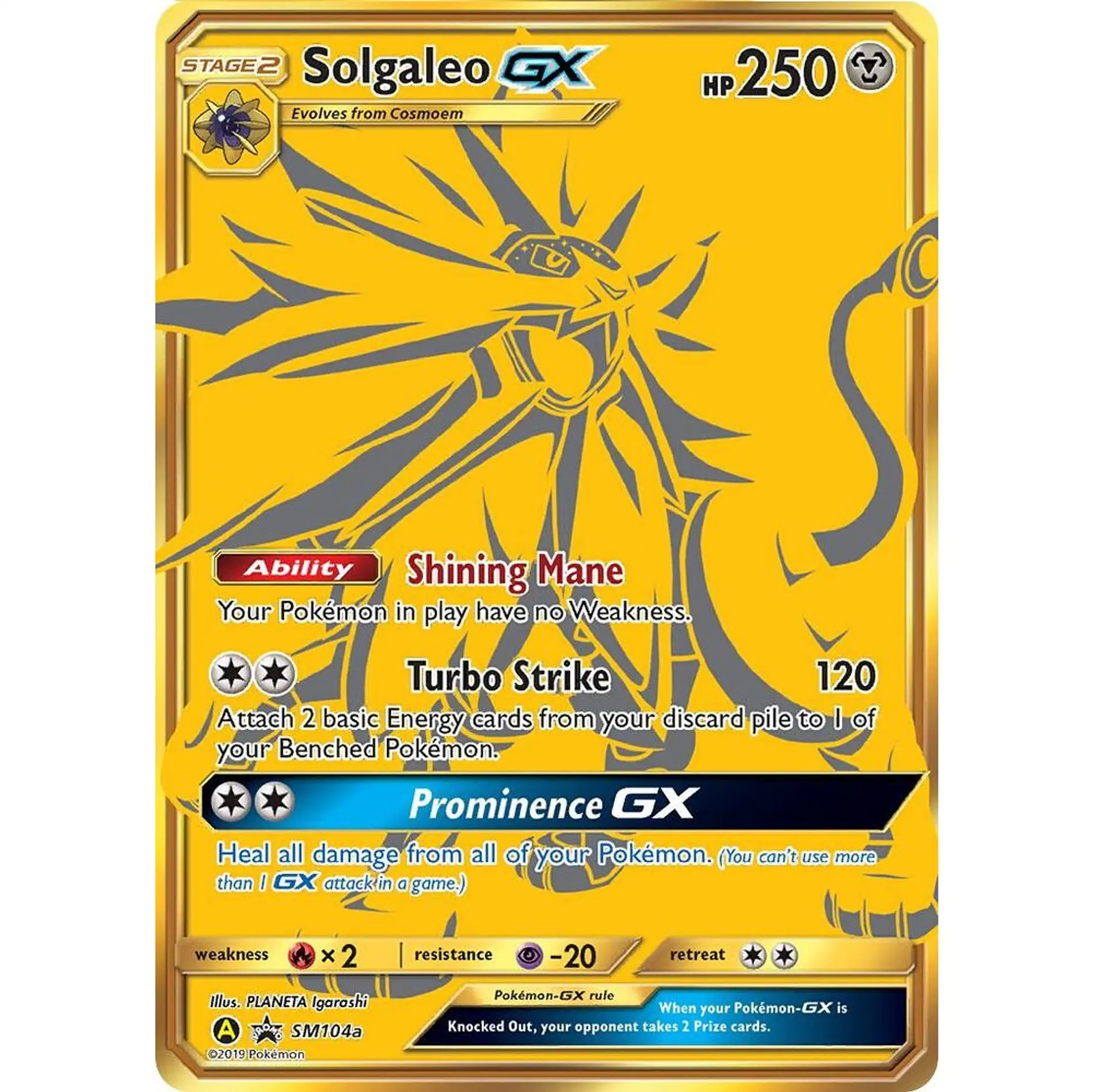Solgaleo GX #SM104a Español 1