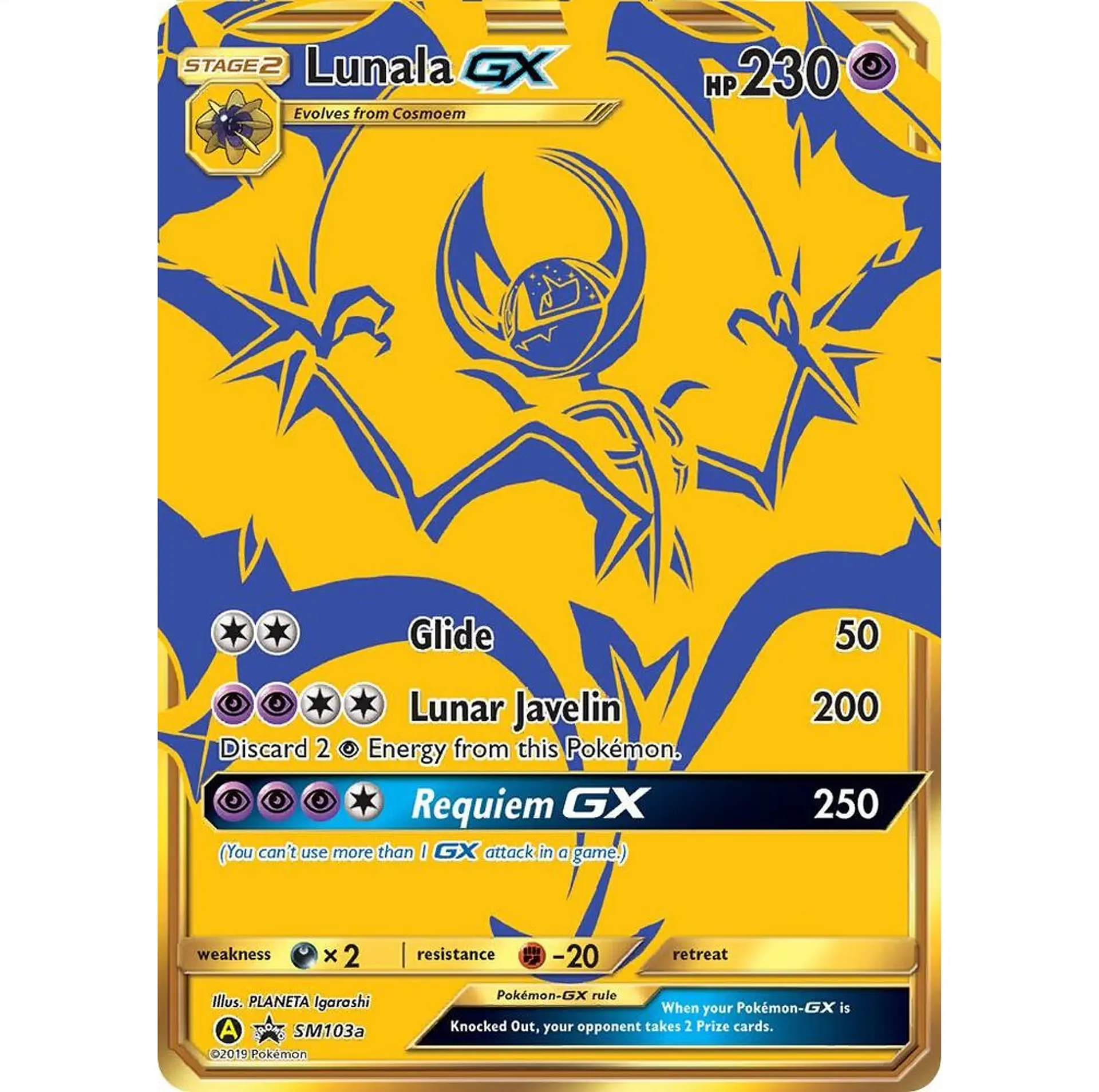 Lunala GX #SM103a Español 1