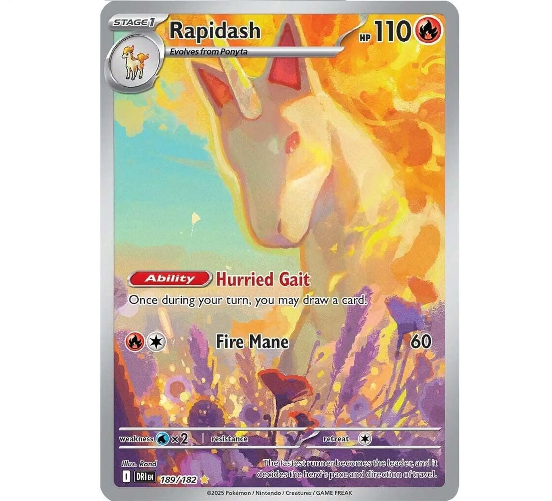 Rapidash #189 Español 1