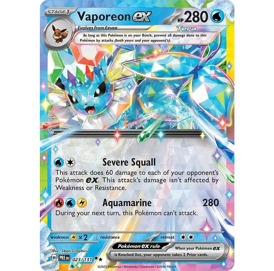 Vaporeon ex #23 Español 1