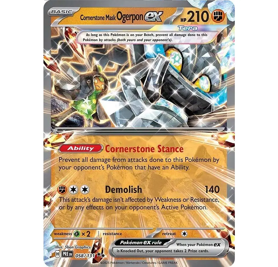 Cornerstone Mask Ogerpon ex #112 Español 1