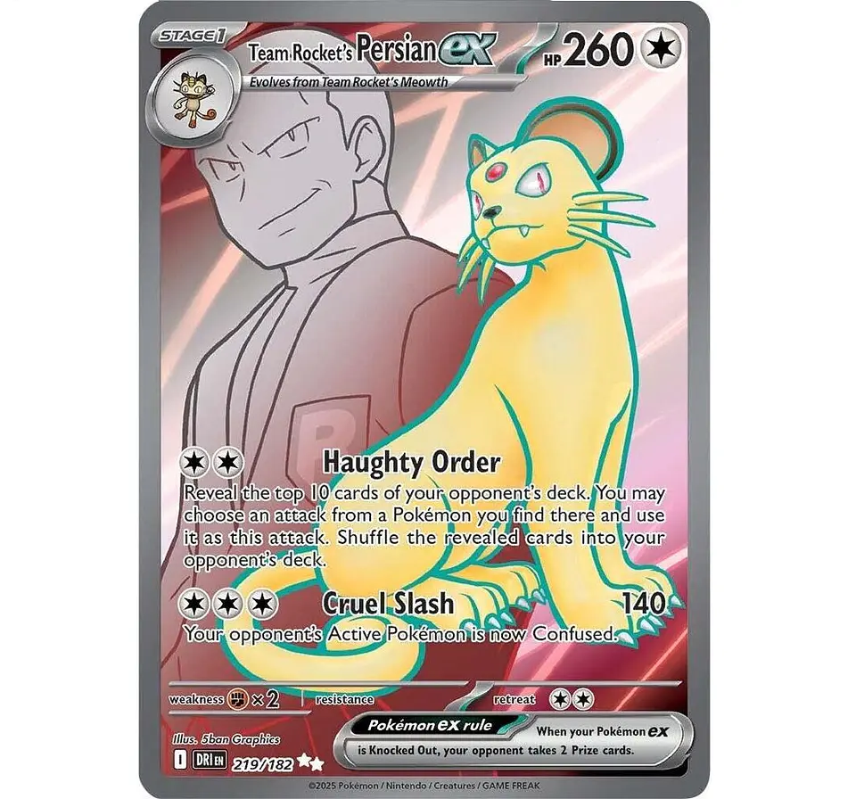Team Rocket's Persian ex #219 Ingles 1