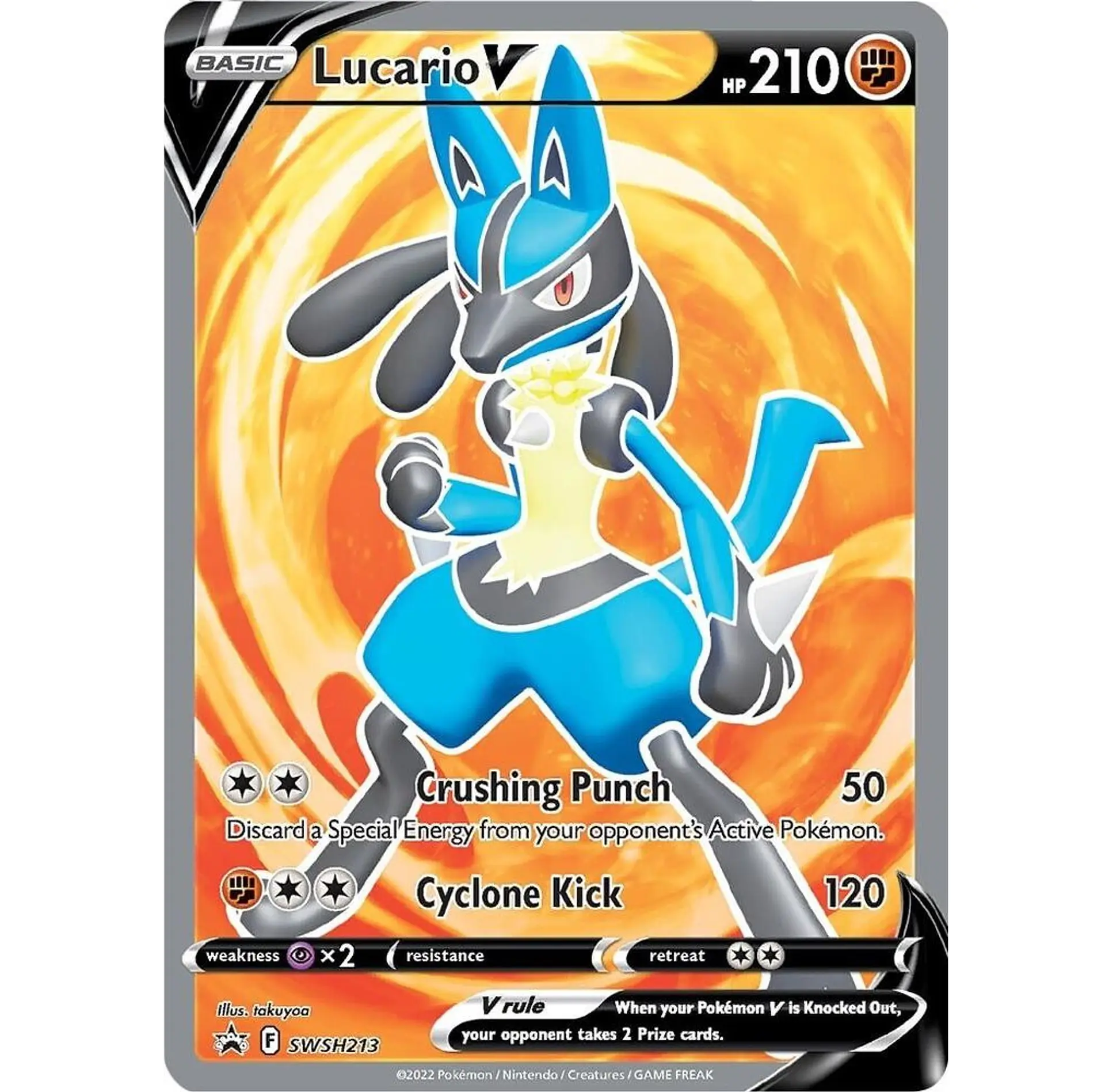Lucario V #SWSH213 Ingles 1