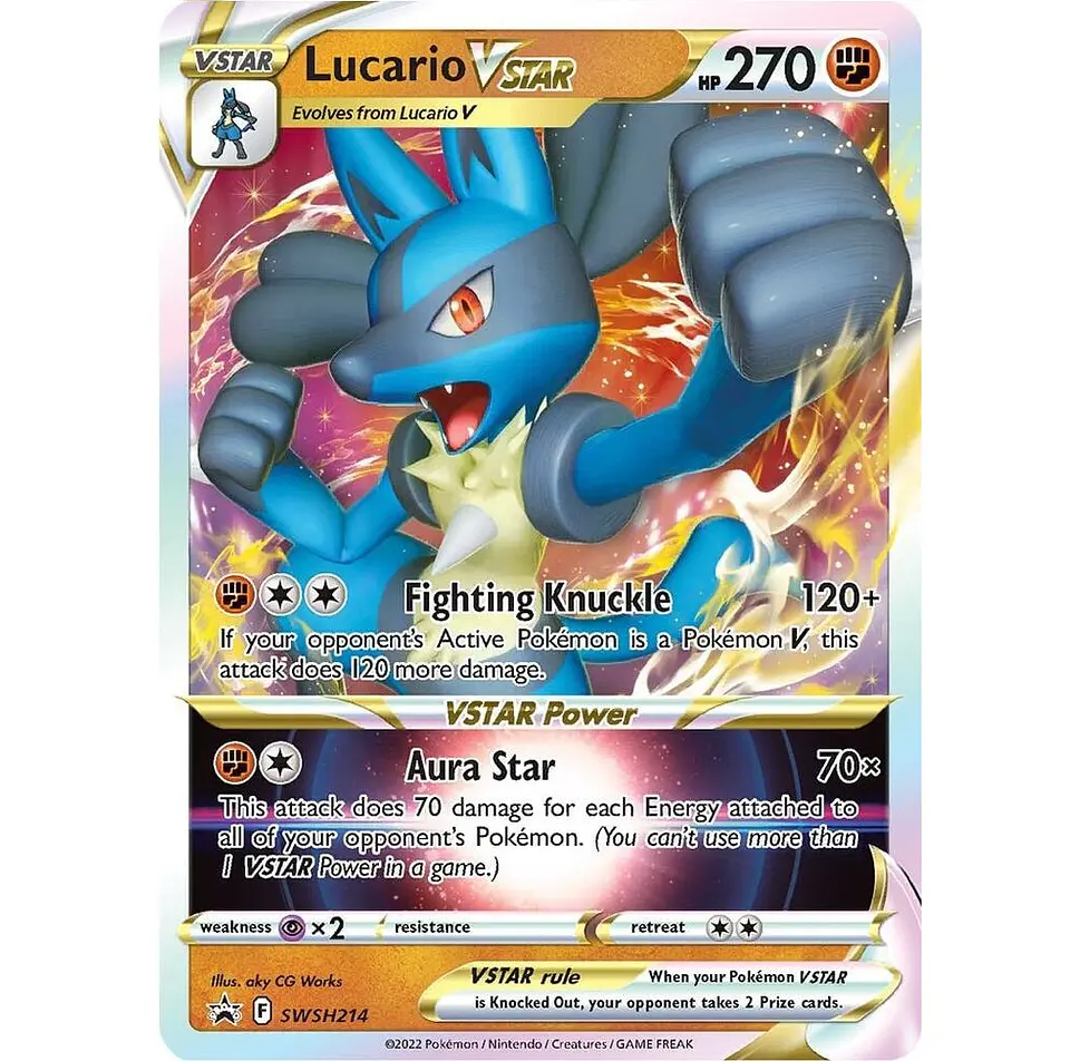 Lucario VStar #SWSH214 Ingles 1