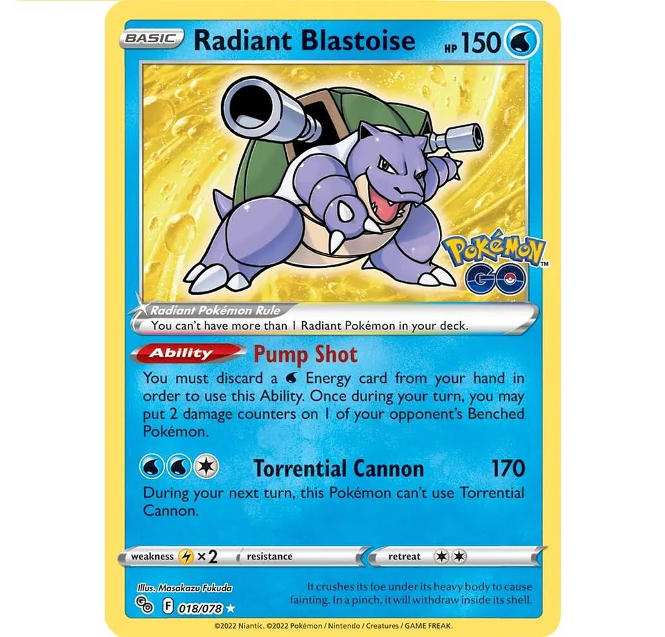 Radiant Blastoise #18 Español 1