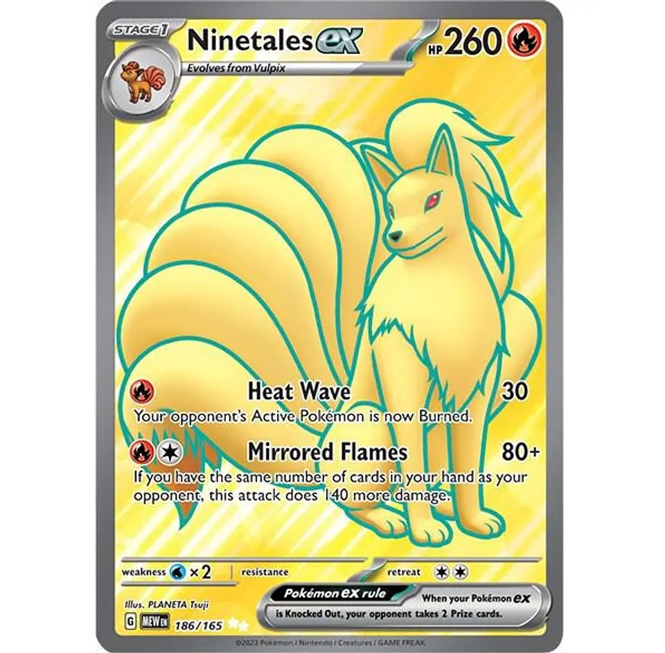 Ninetales ex #186 Ingles 1
