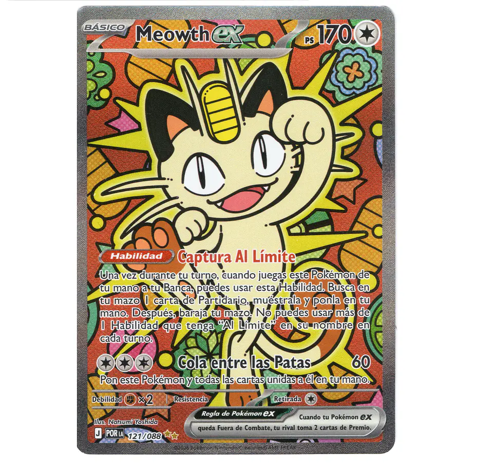 Meowth ex #121 Español  1