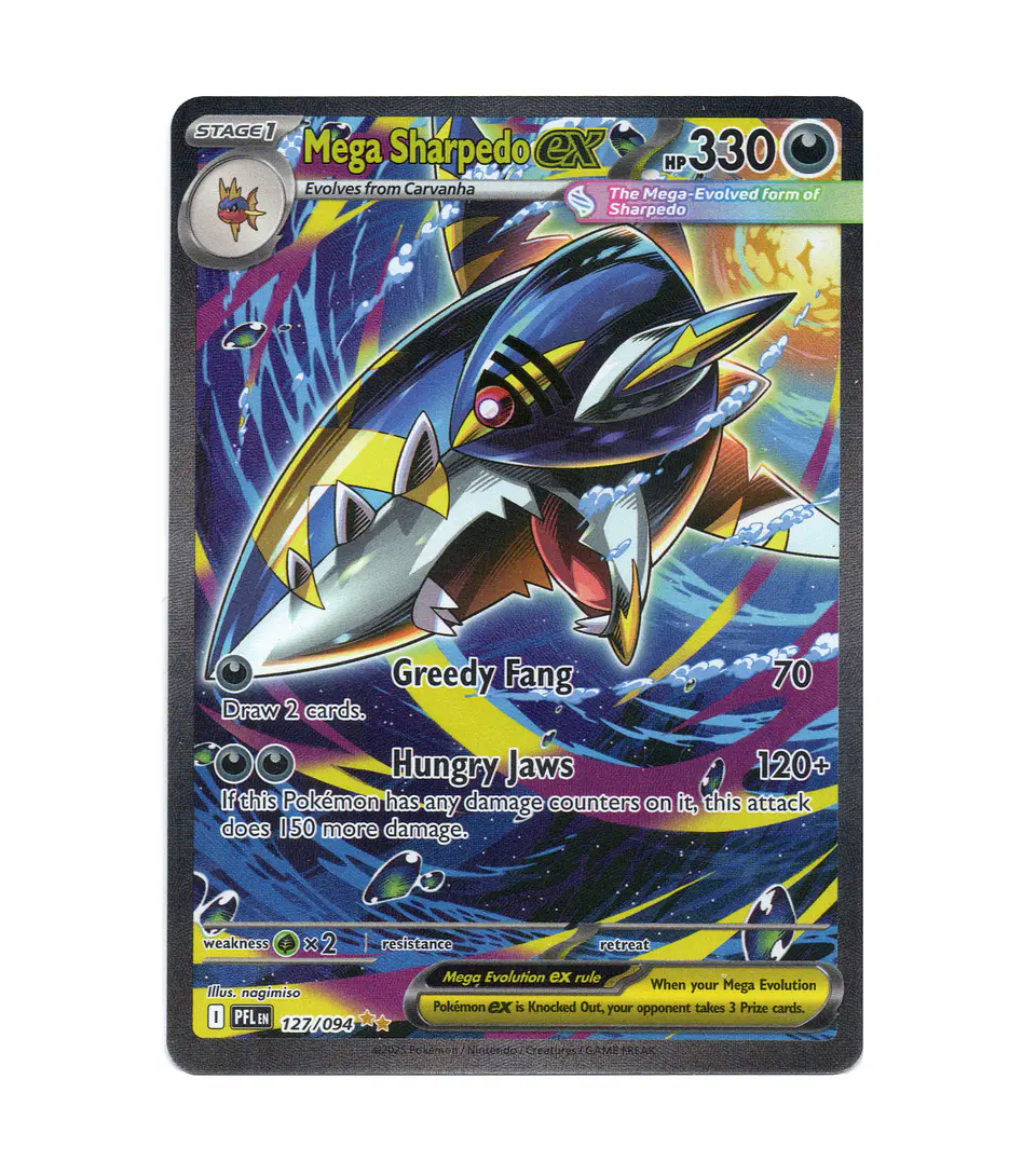 Mega Sharpedo ex #127 Ingles  1