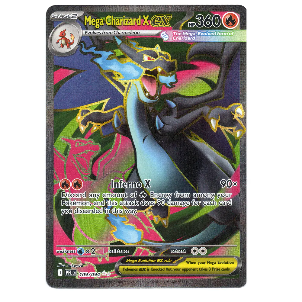 Mega Charizard X ex #109 Ingles