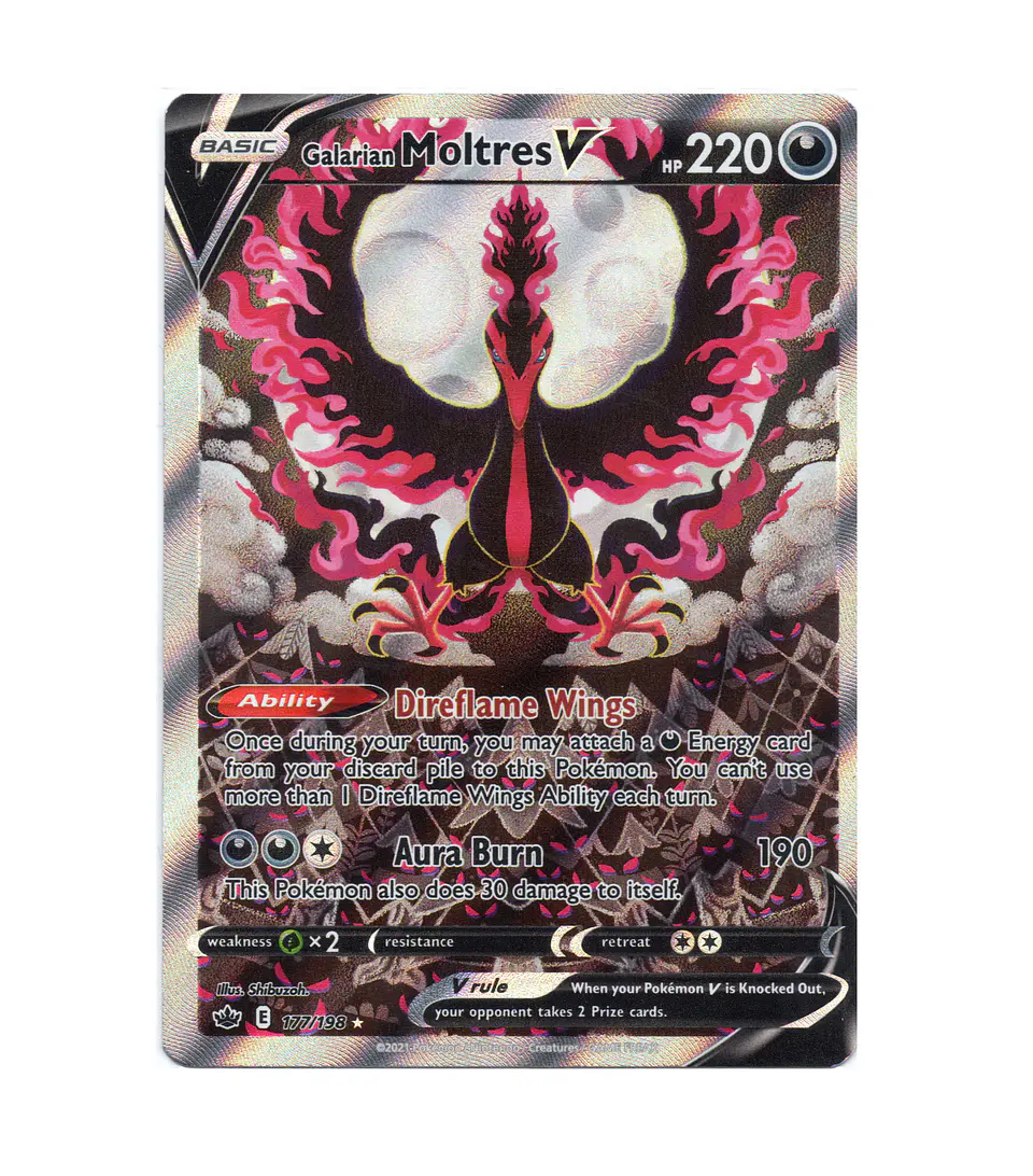 Galarian Moltres V #177 Ingles 1