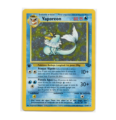 Vaporeon [1st Edition] #12 Español