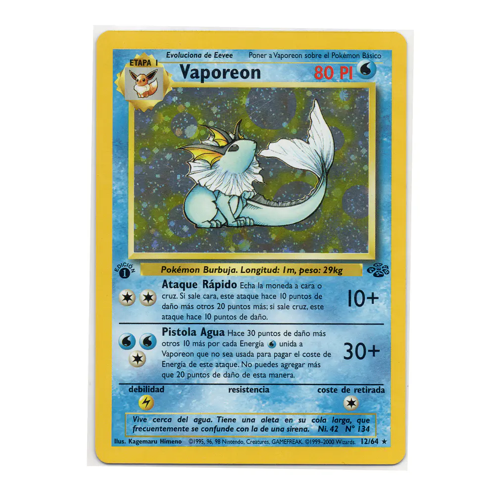 Vaporeon [1st Edition] #12 Español