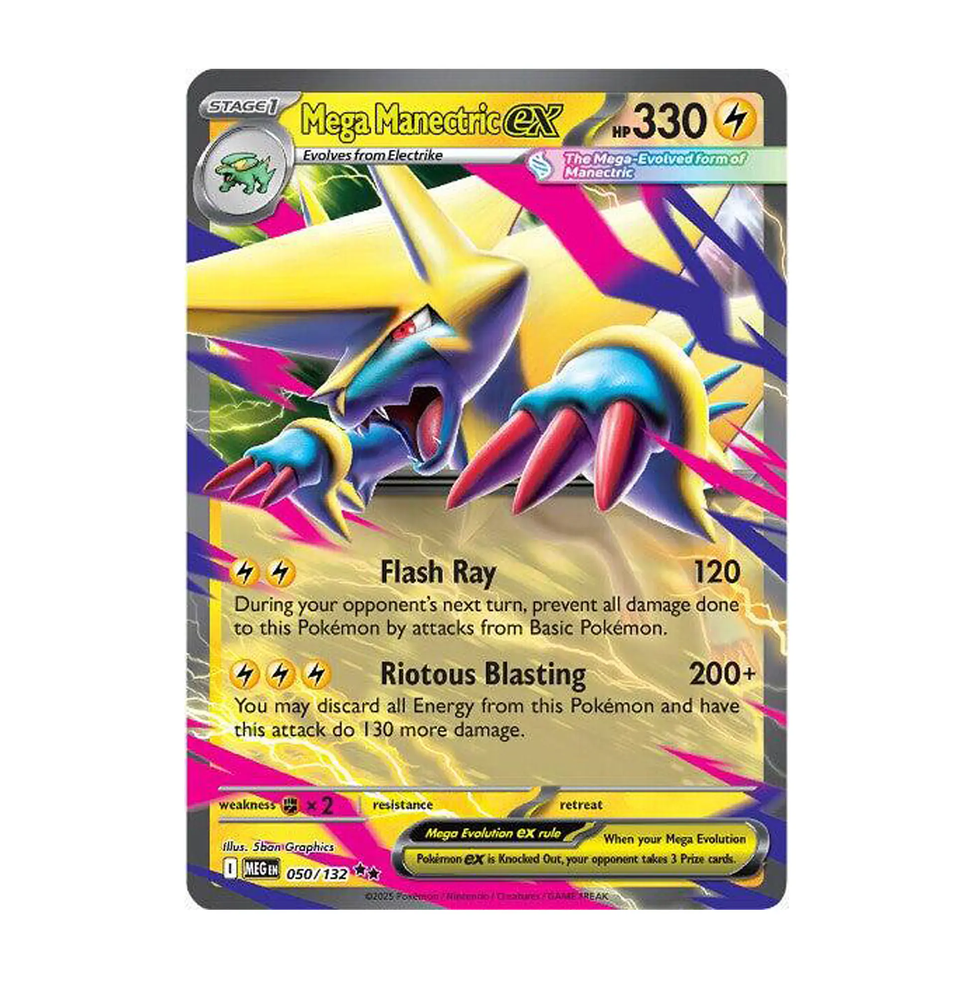Mega Manectric ex #50 Ingles 1