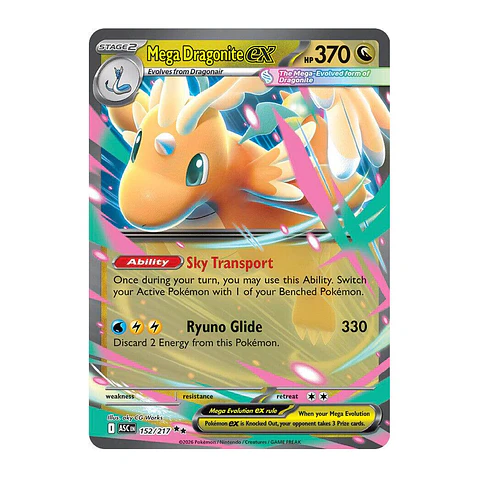 Mega Dragonite ex #152 Ingles