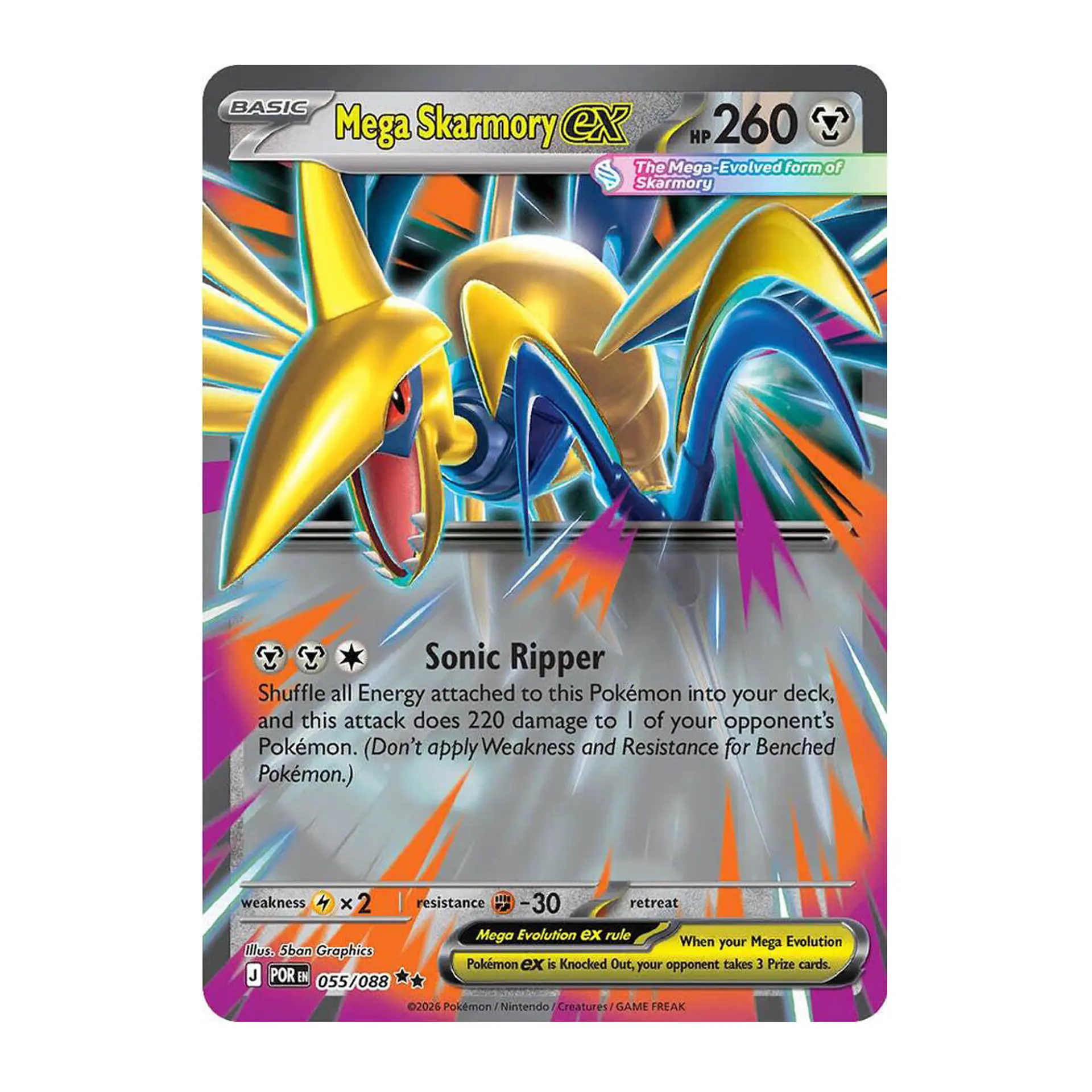 Mega Skarmory ex #55 Ingles 1