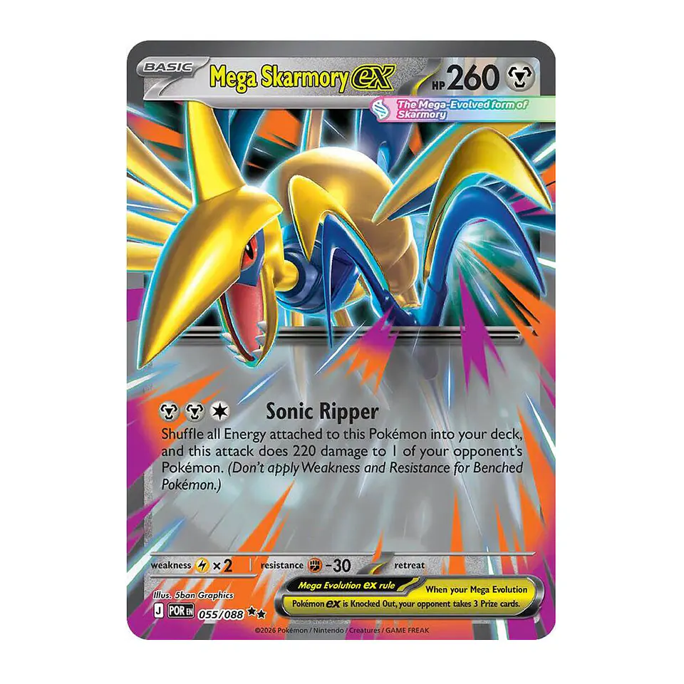 Mega Skarmory ex #55 Ingles 1