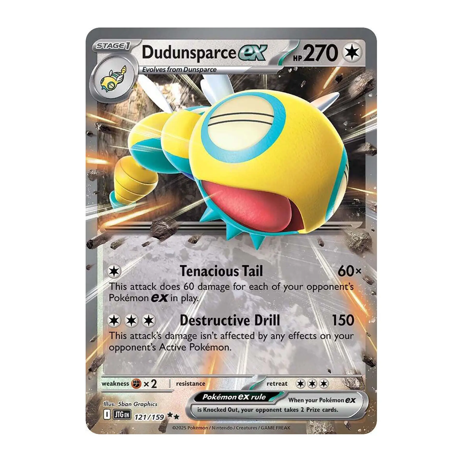 Dudunsparce ex #121 Español 1