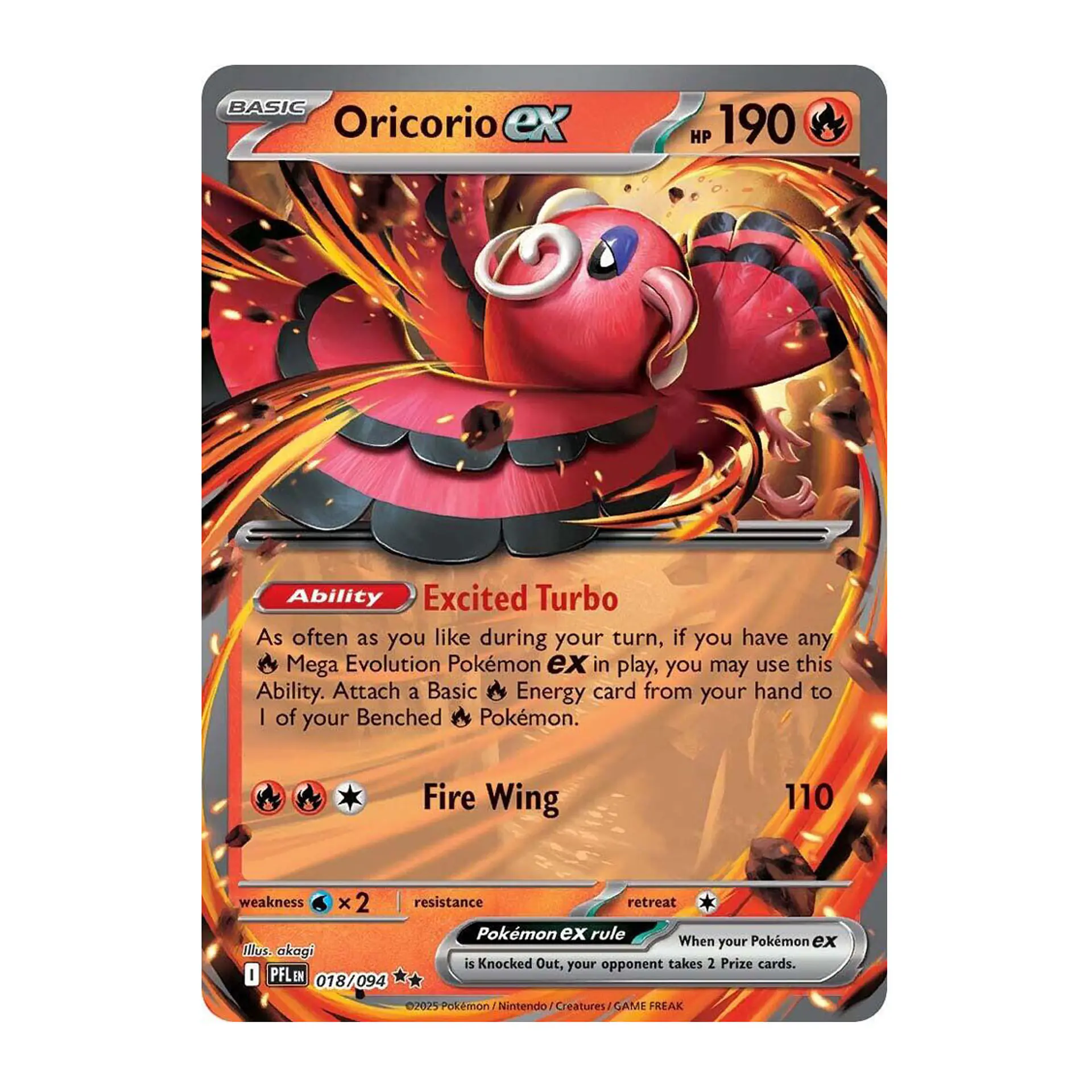 Oricorio ex #18 Ingles 1