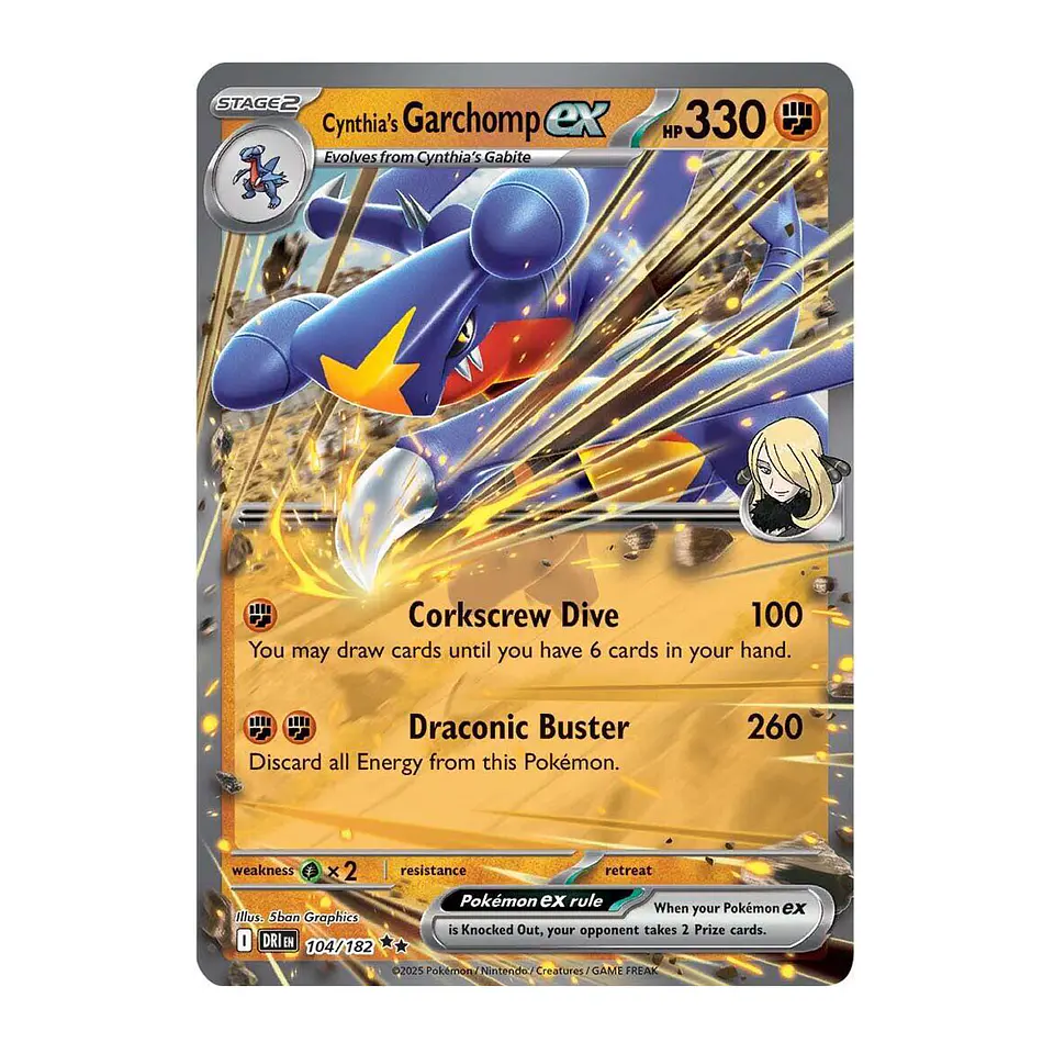 Cynthia's Garchomp ex #104 Ingles 1
