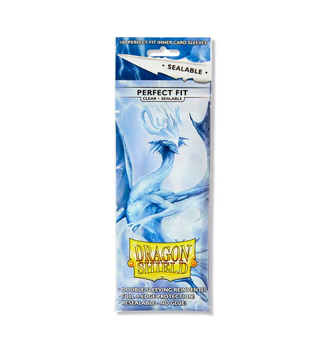 SEALABLE PERFECT FIT SLEEVES STANDARD SIZE (100) - CLEAR