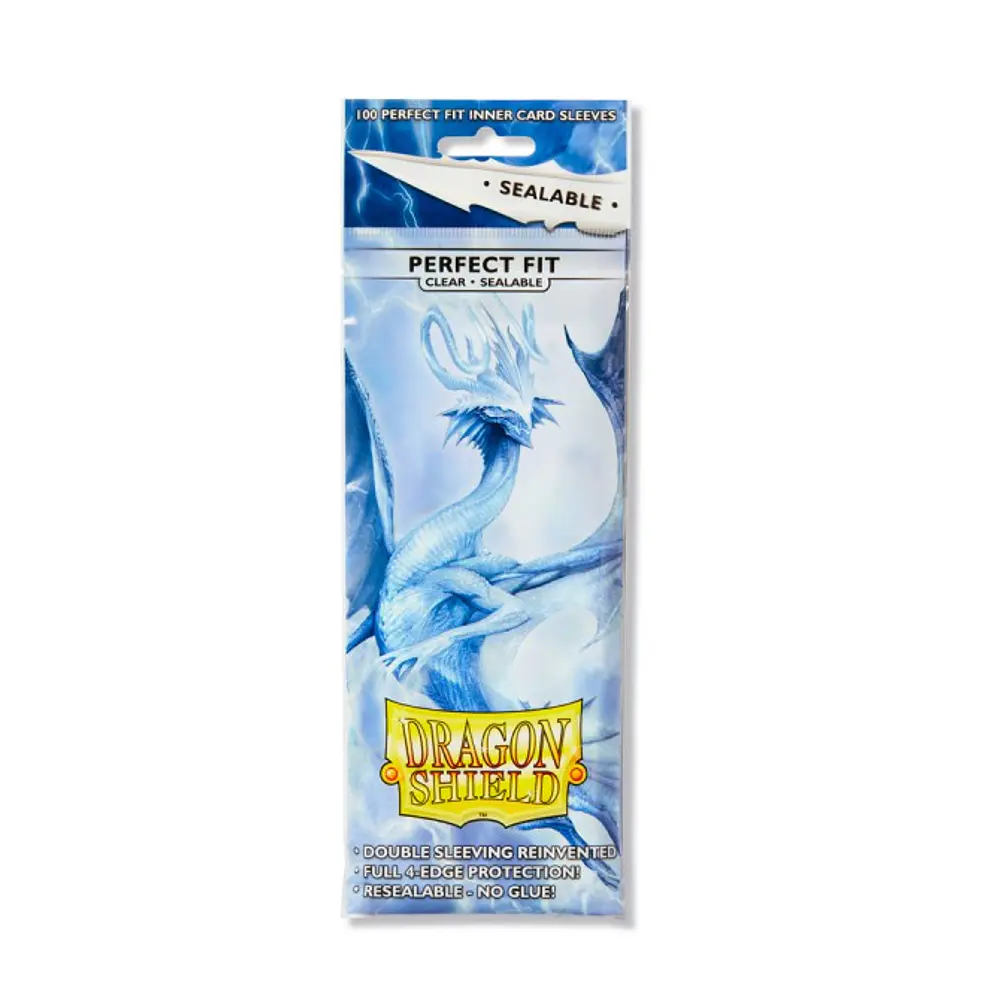 SEALABLE PERFECT FIT SLEEVES STANDARD SIZE (100) - CLEAR