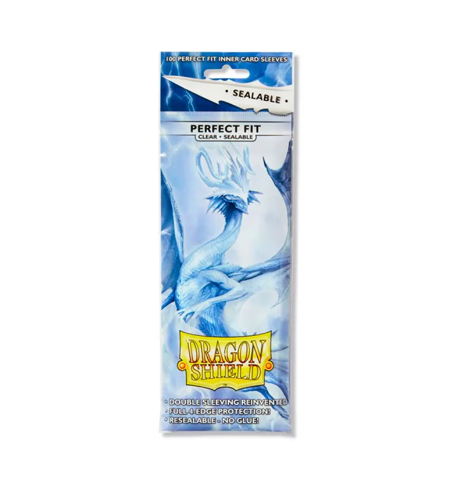 SEALABLE PERFECT FIT SLEEVES STANDARD SIZE (100) - CLEAR 1