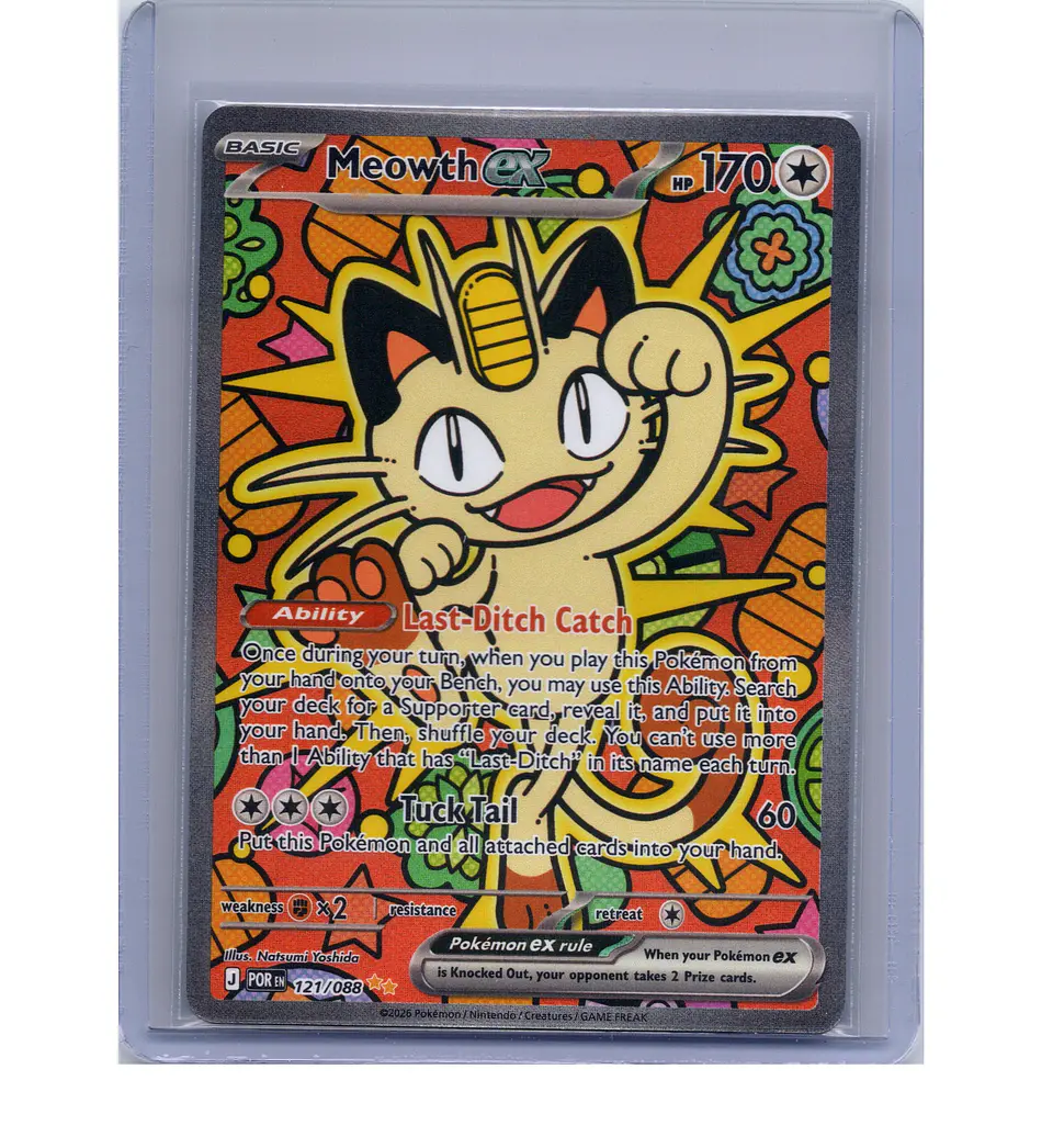 Meowth ex #121 Ingles 1
