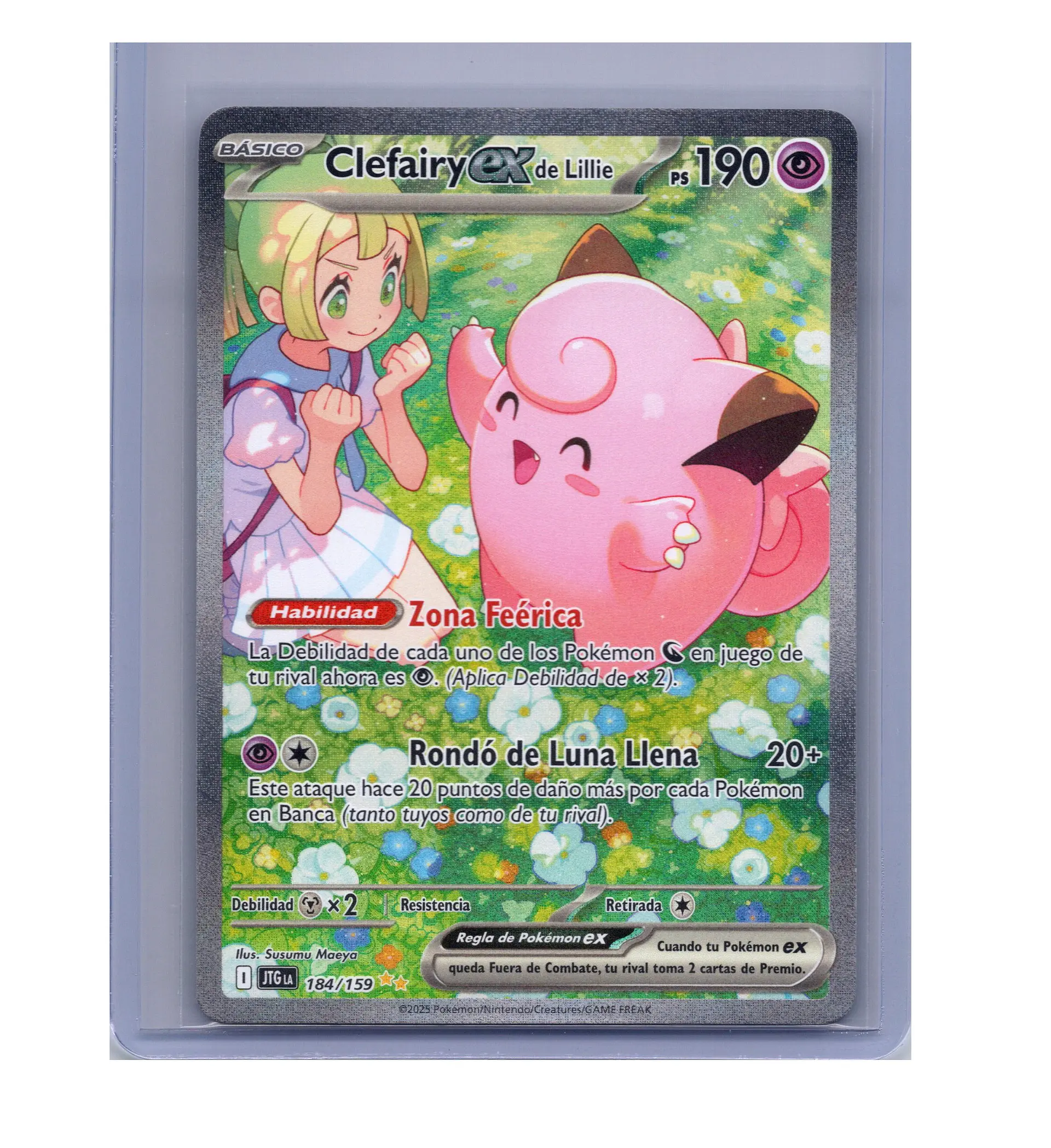 Lillie's Clefairy Ex #184 Español 1