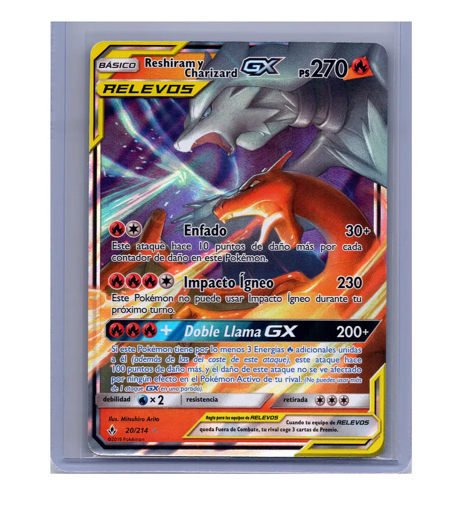 Reshiram & Charizard GX #20 Expañol 1