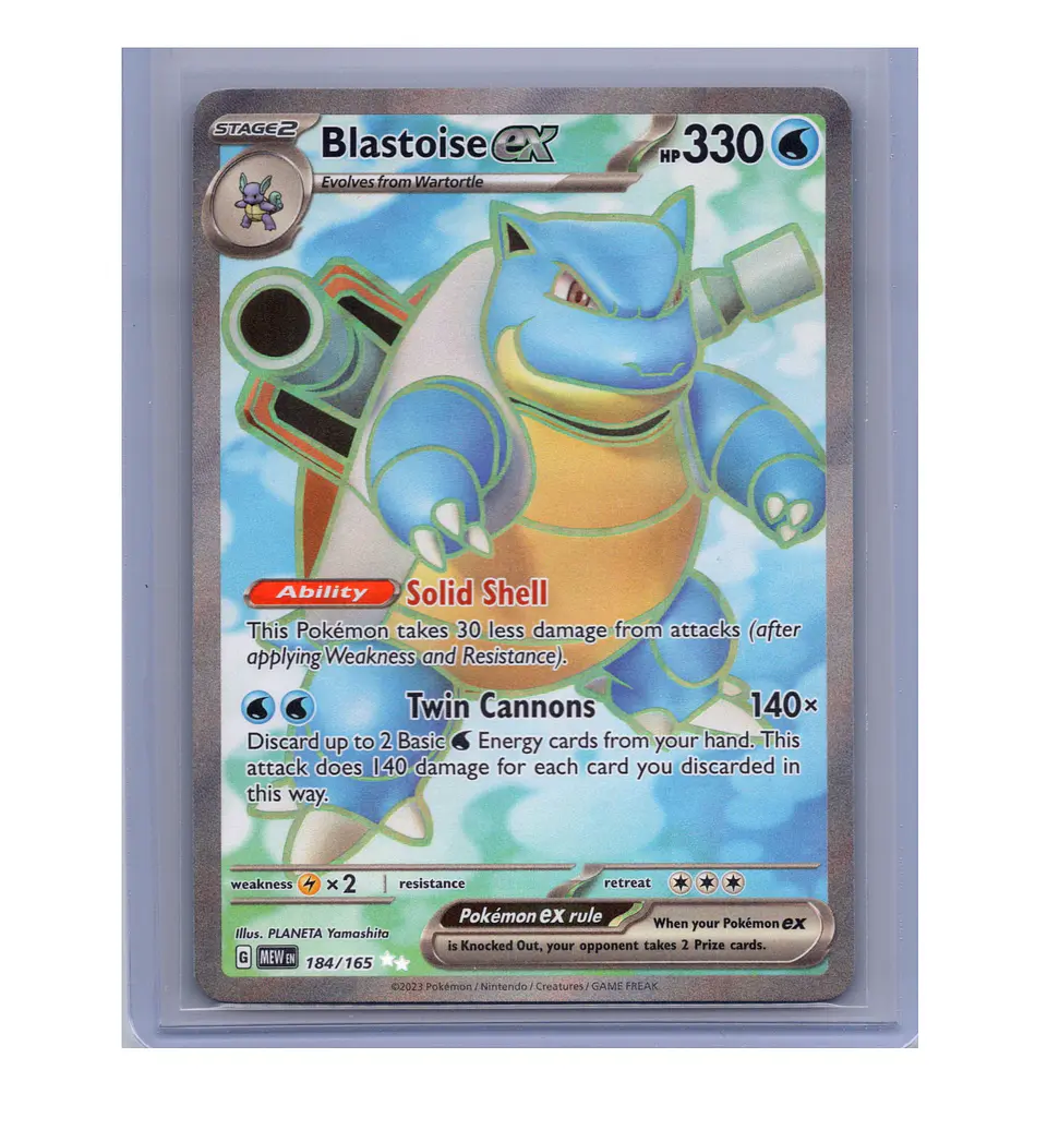 Blastoise ex #184 Ingles 1