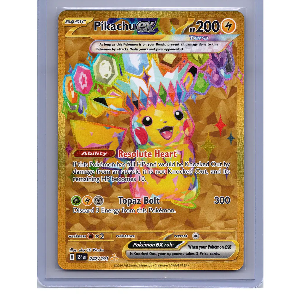 Pikachu ex #247 Ingles 