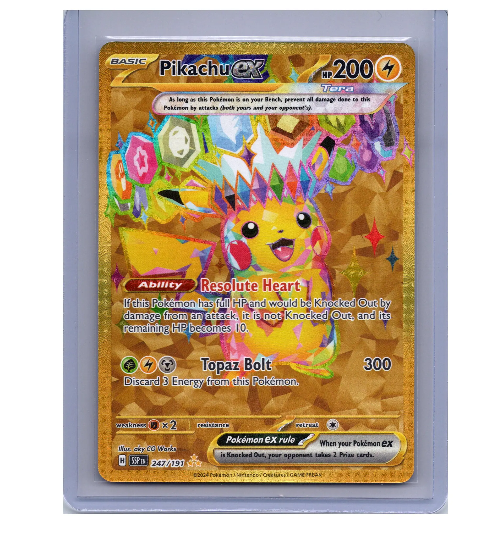 Pikachu ex #247 Ingles  1