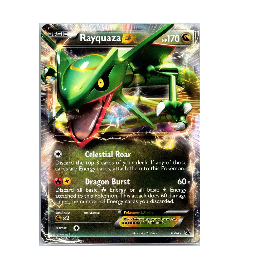 Rayquaza EX #BW47 INGLES Lightly Played 1