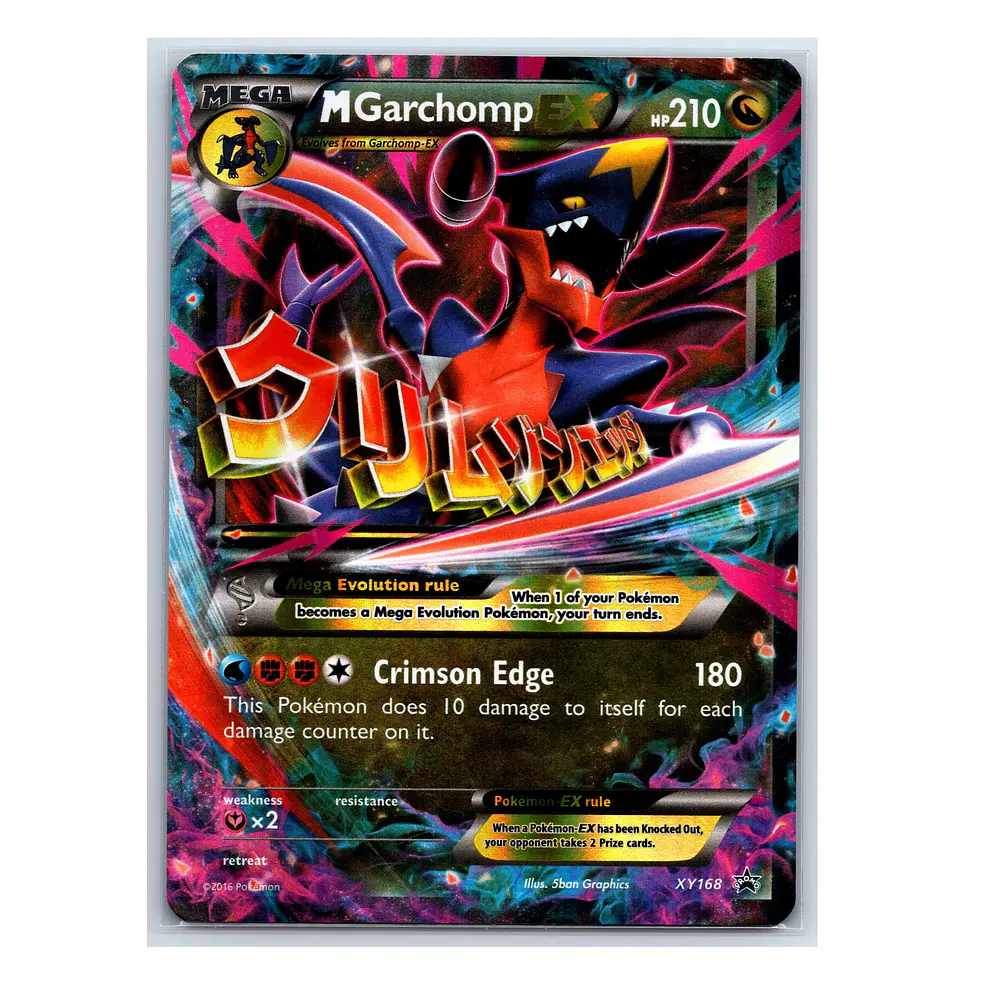 M Garchomp EX #XY168 Lightly Played INGLES