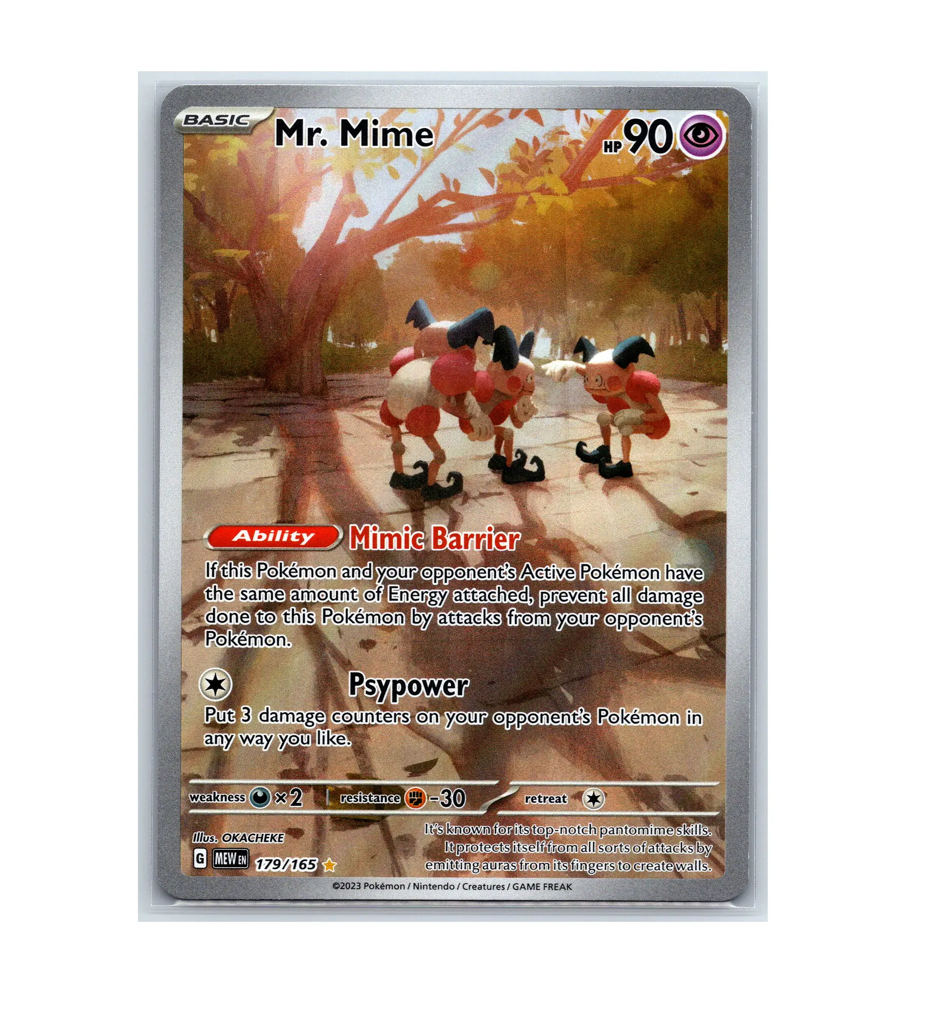 Mr. Mime #179  Lightly Played INGLES 1