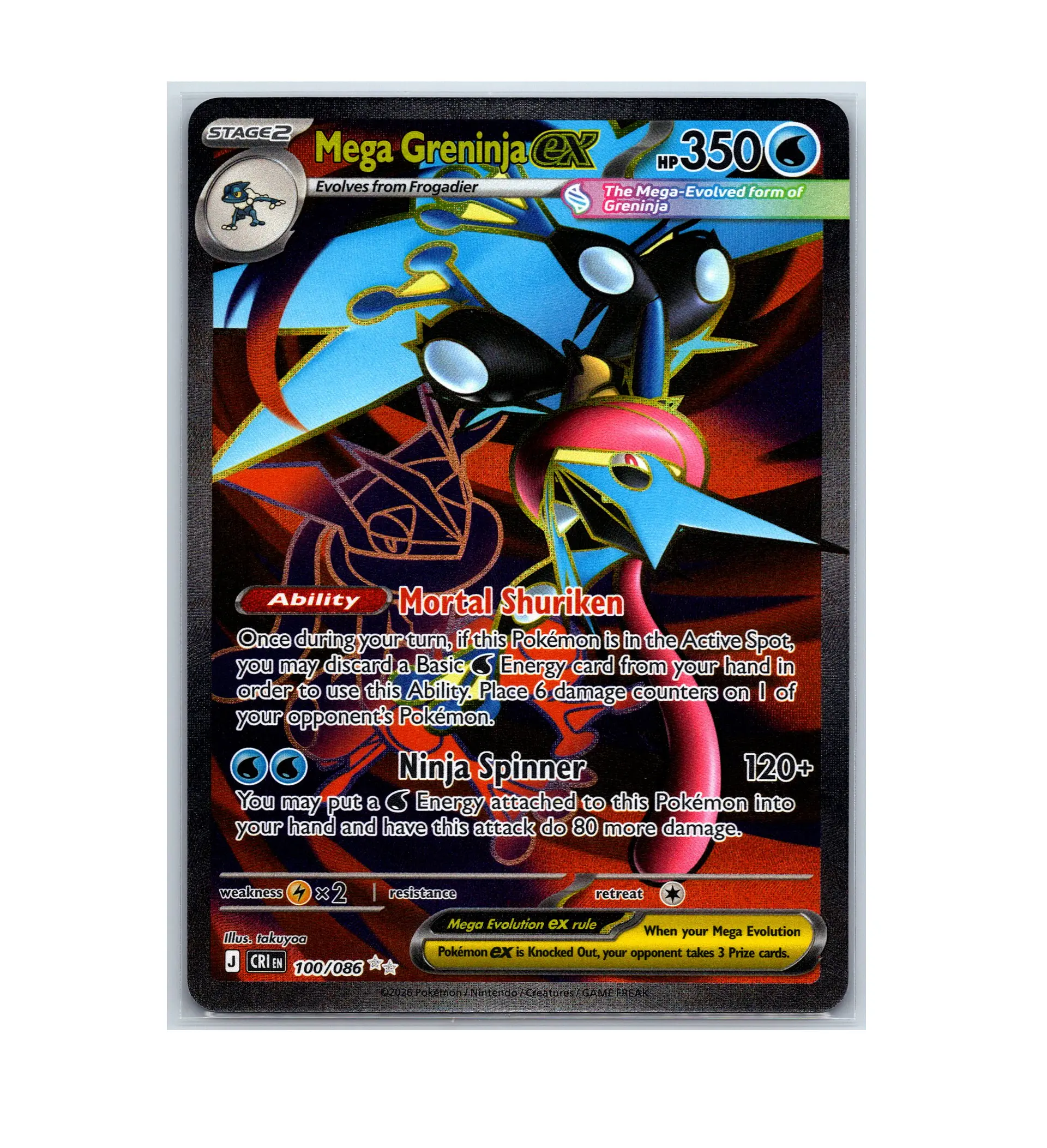 Mega Greninja ex #100 INGLES 1